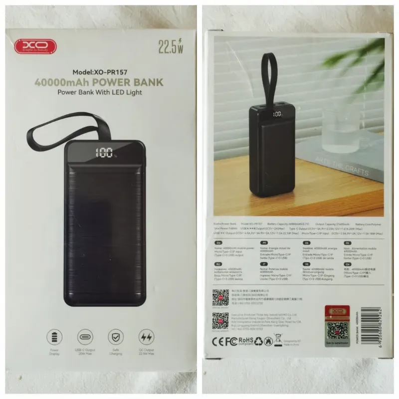 ⚡Power Bank de enorme capacidad 40 000 mAh