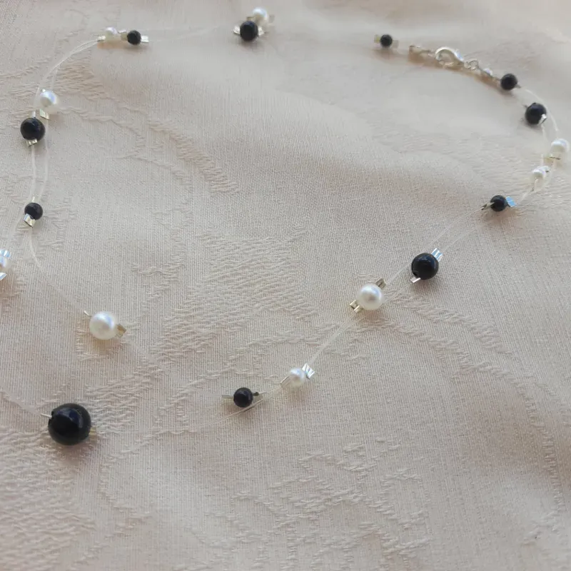 Fantasmita de perlas fijas doble