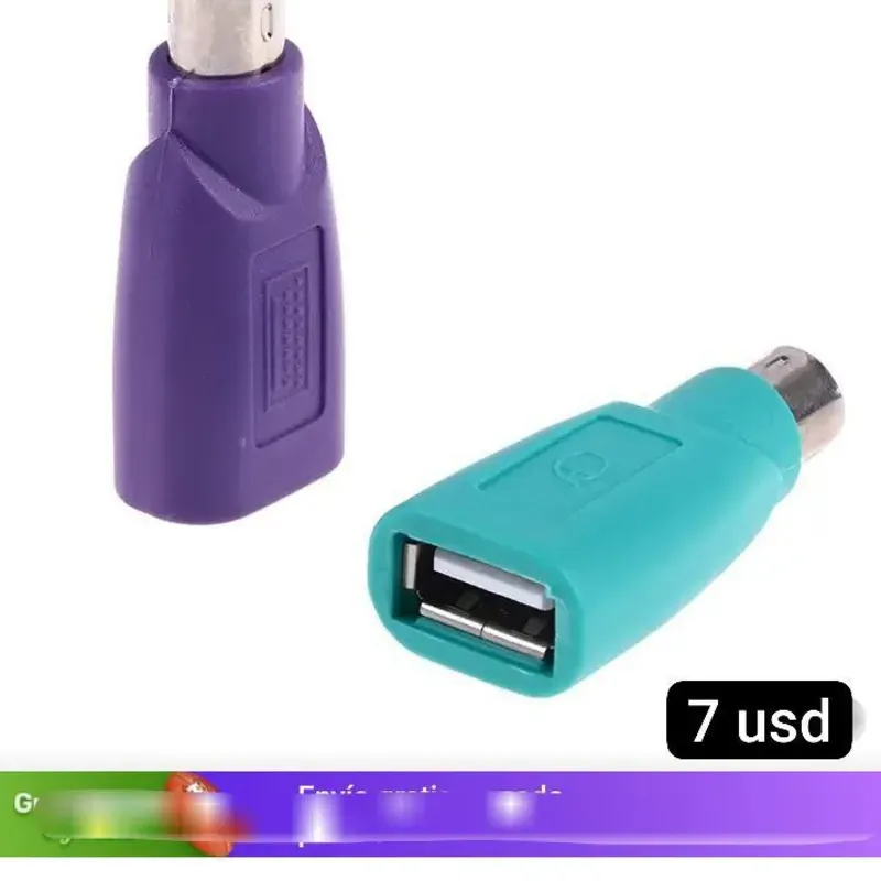 Convertidor Adaptador USB para teclado y ratón PS2