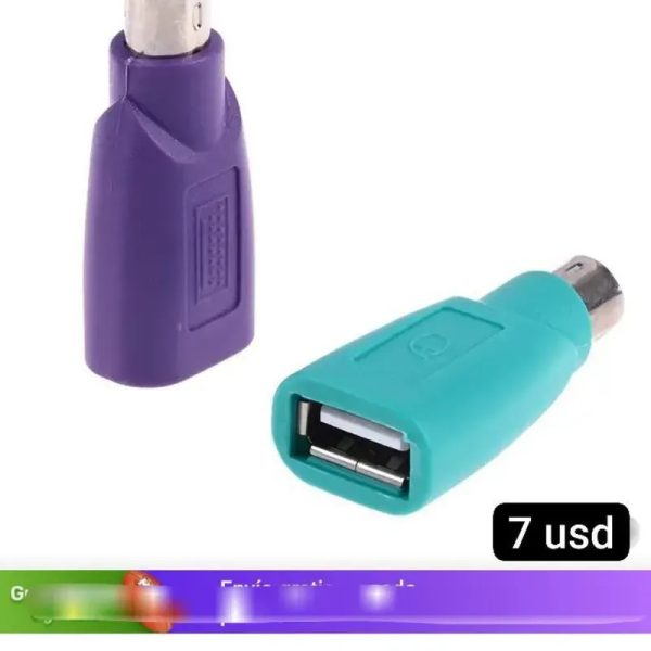 Convertidor Adaptador USB para teclado y ratón PS2