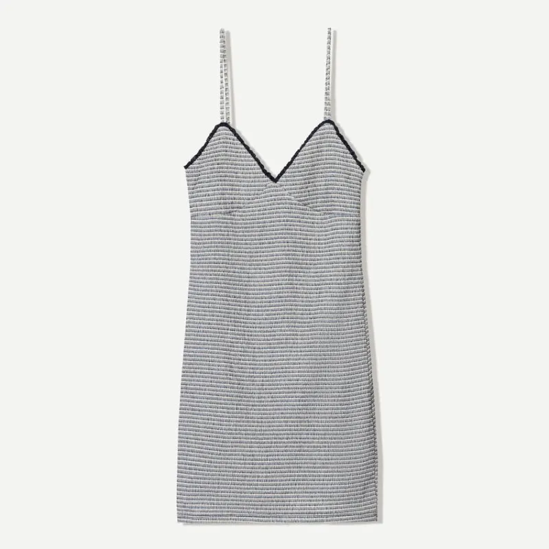 Vestido de listas/ textura