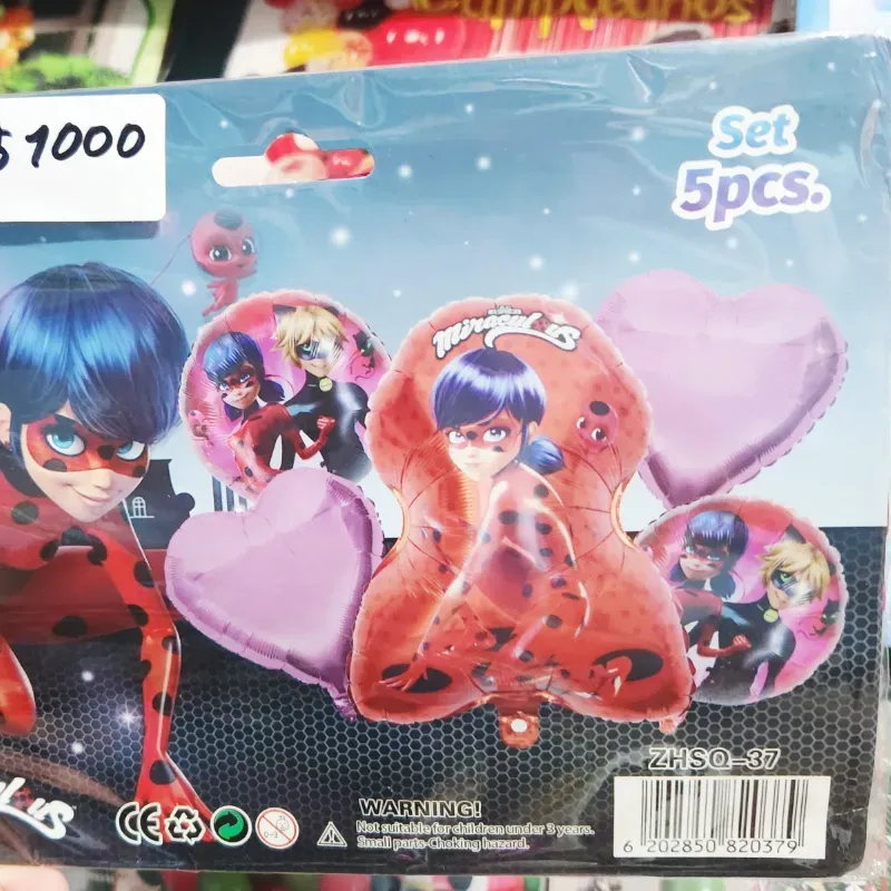 Set de 5 globos inflables LADY BOO