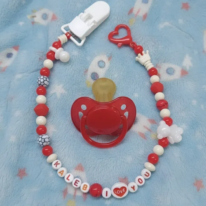 Chupetero para bebé varon, pelotas de ensueño.