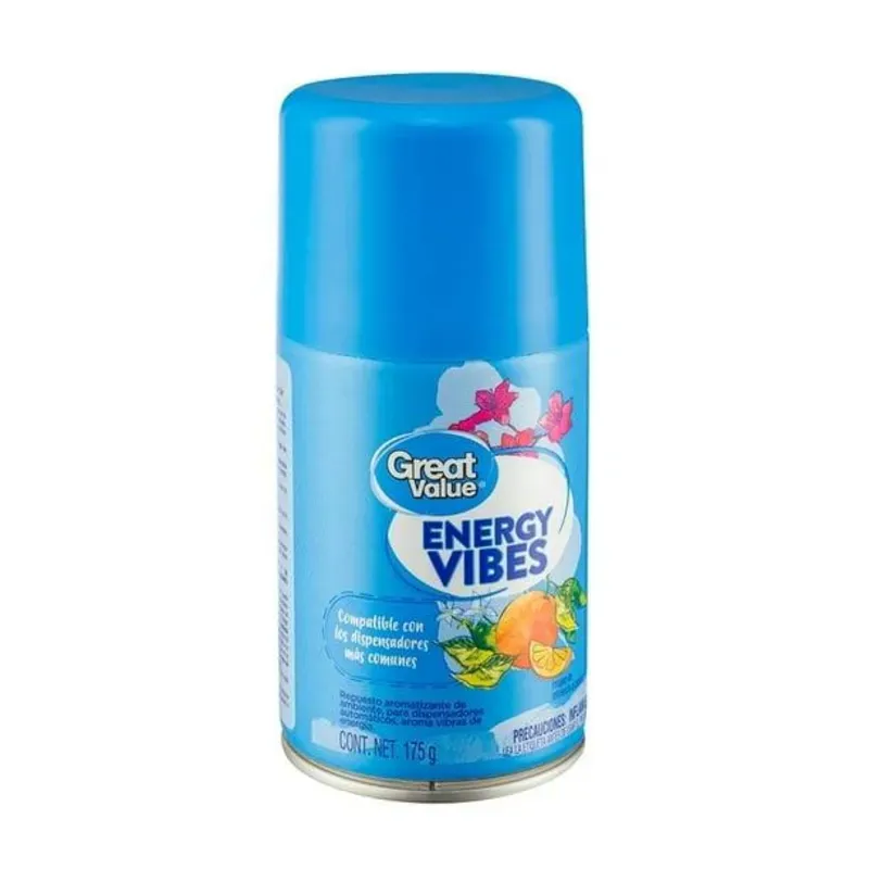 Great Value ENERGY VIBES Automatic Air Freshener Spray Refill