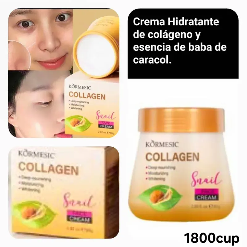 Crema de Colágeno con baba de caracol