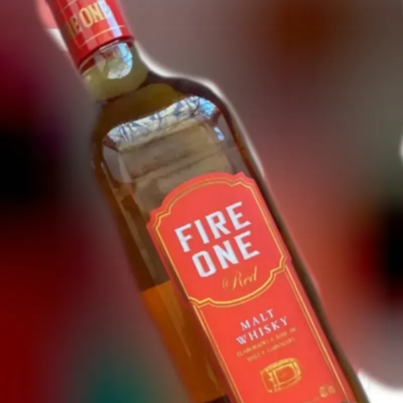 WHISKY FIRE ONE 1 LITRO ROJO