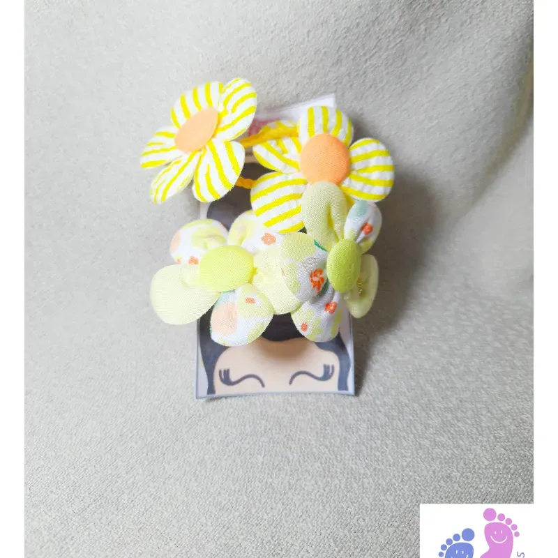 Par de felpas (flores y lazos)