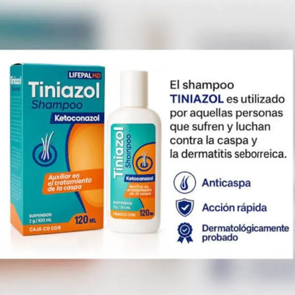 Champú de Ketoconazol 120ml  Tratamiento para la caspa