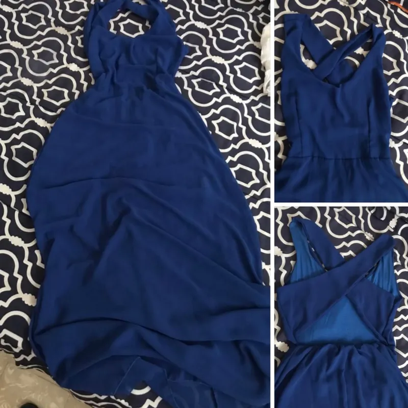 Vestido largo espalda escotada