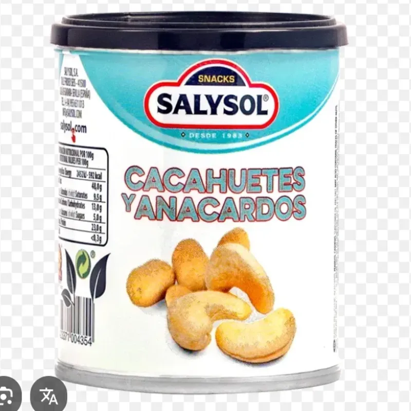 Cacahuetes y Anacardos SALYSOL 60g