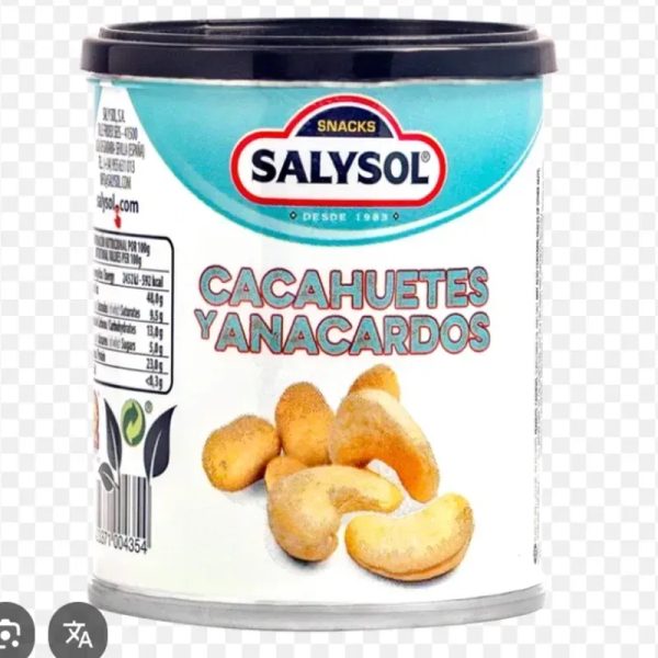 Cacahuetes y Anacardos SALYSOL 60g