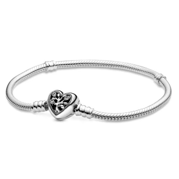 Pulsera Flexible (Cierre de Corazón y Árbol)