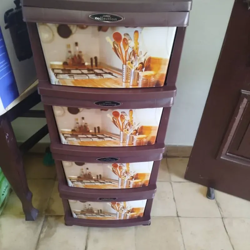 Gavetero plástico de 4 niveles