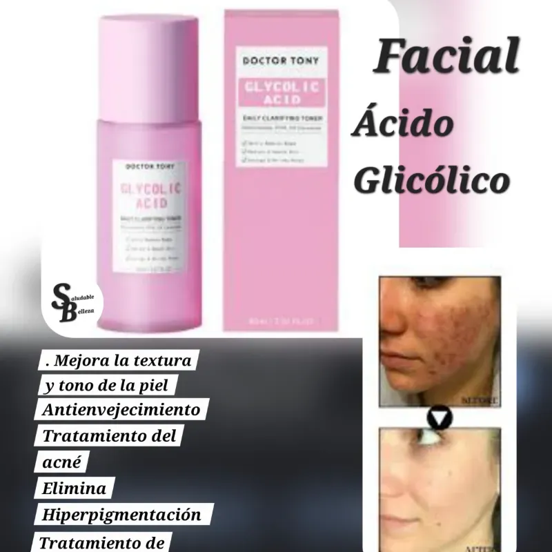 Tónico Facial Dr Tony de Ácido Glicolico