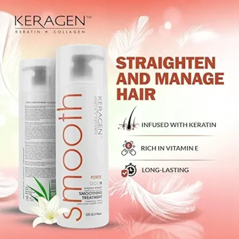 Smooth keragen con formaldheido