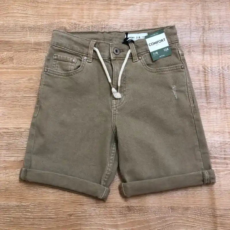 Short color marrón con cordón