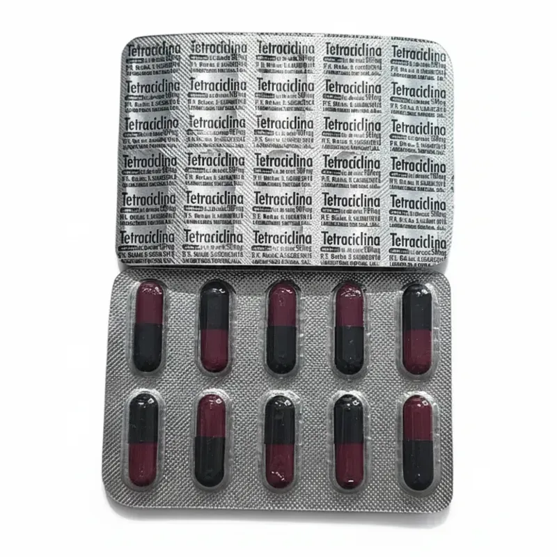 Tetraciclina 100mg 10 CAPSULAS (NO VINO CON FECHA DE VENCIMIENTO)