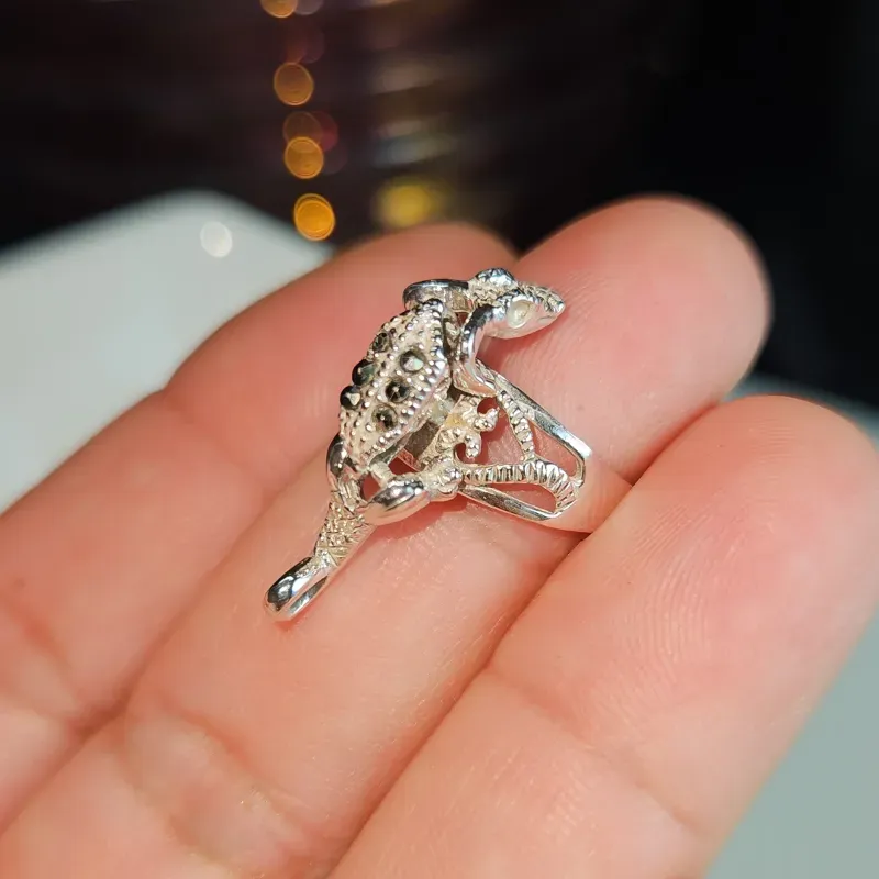 Anillo de plata 925 y Marquesitas.