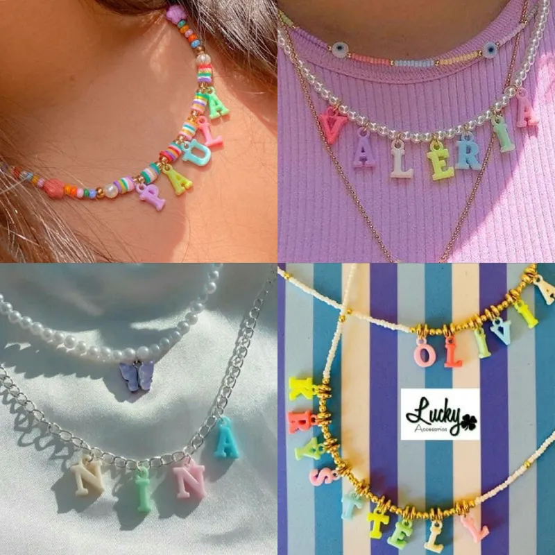 Collares con letras