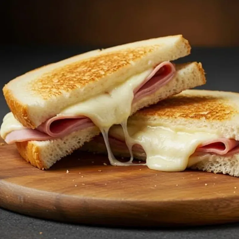 Sandwich jamón y queso