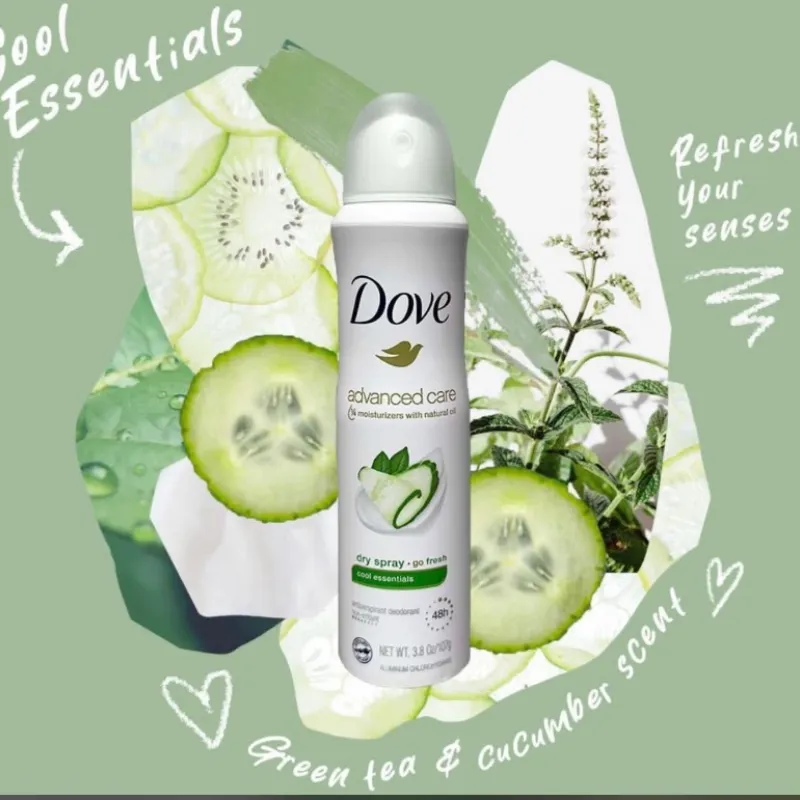 Desodorante spray Dove de pepino 