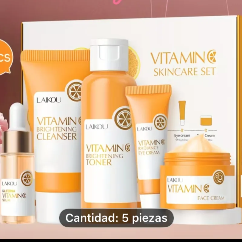 Conjunto de skincare Vit C