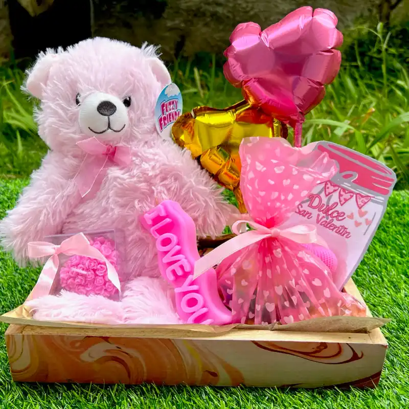 Cajas San Valentín con peluches  1️⃣