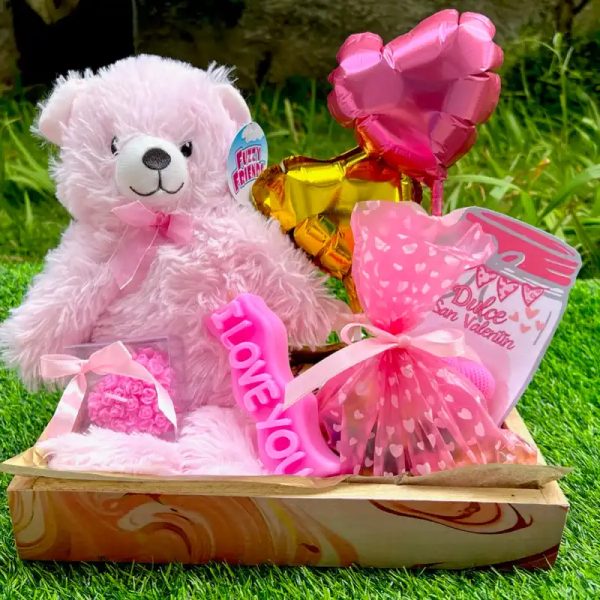 Cajas San Valentín con peluches  1️⃣