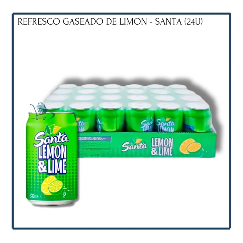 Refresco Gaseado Limón - Santa 330ml (24u)