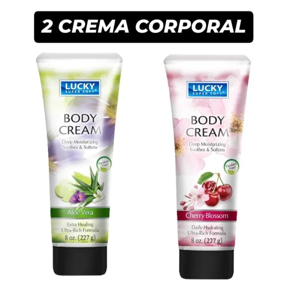 2 CREMA CORPORALES LUCKY( 8oz +8oz) 