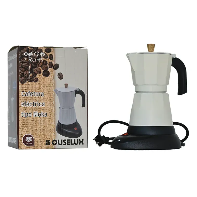 Cafetera Eléctrica (6 tazas) - $36.00 USD