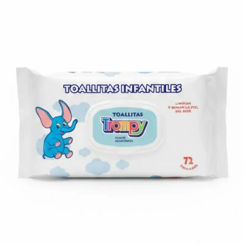 TOALLITAS HÚMEDAS TROMPY - 72 UNIDADES