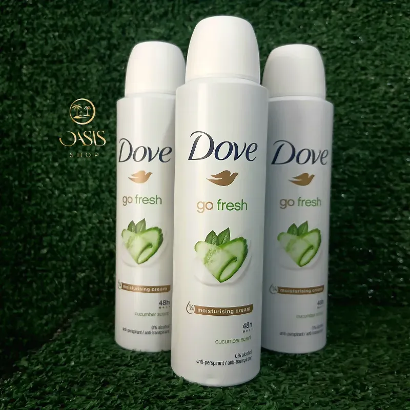 Desodorante Dove de spray de pepino