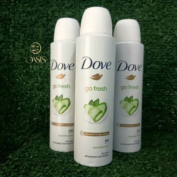 Desodorante Dove de spray de pepino