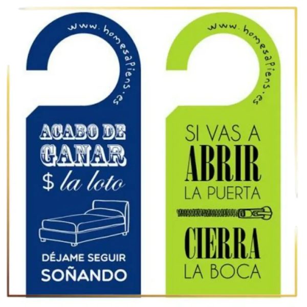 Aviso para puerta