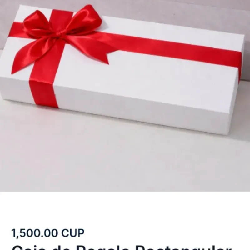 Caja de regalo rectangular
