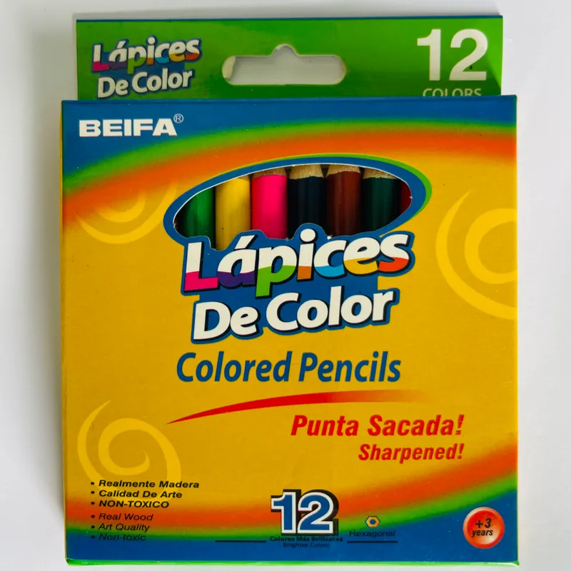 Lápices de colores de 12 unidades