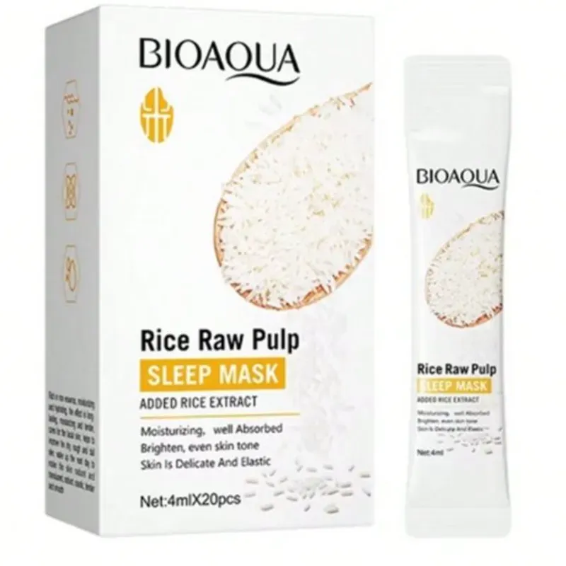  BIOAQUA – Mascarillas Nocturnas de Arroz (Rice Raw Pulp Sleep Mask)