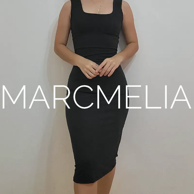 VESTIDO CAMISETA E.C MEDIA PIERNA NEGRO