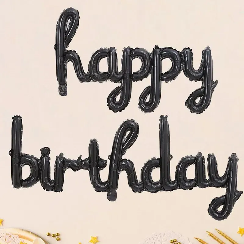 Happy birthday inflable negro