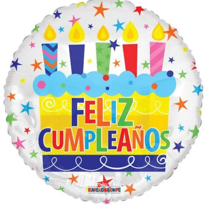 Globo de feliz cumpleaños de 18" 03