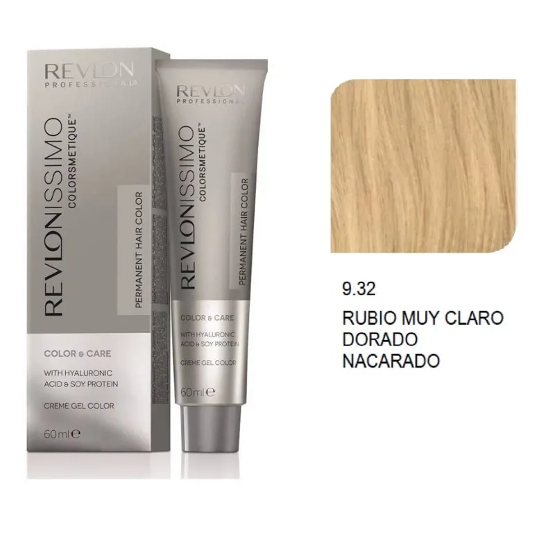 Tinte Revlon 9.32 Rubio Muy Claro Dorado Nacarado