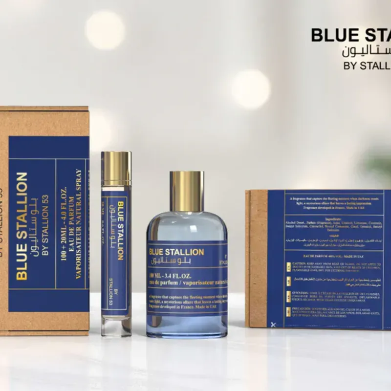 BLUE BY STALLION 53 MEN EDP - 100MI + 20Ml (3.40z) By Emper