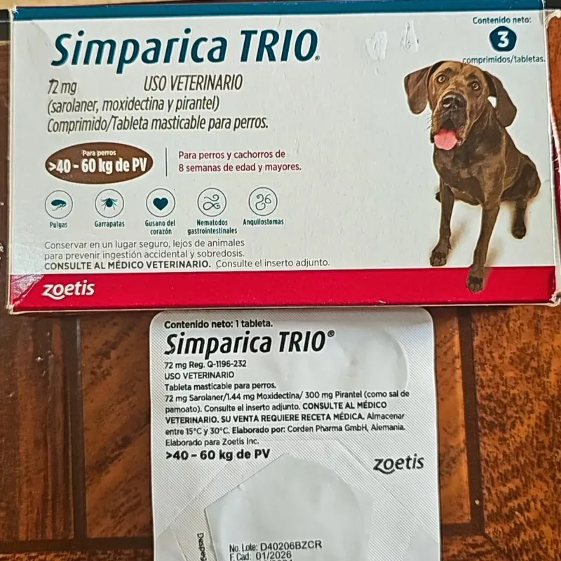 SIMPÁRICA TRÍO 72 MG (40- 60 KG)