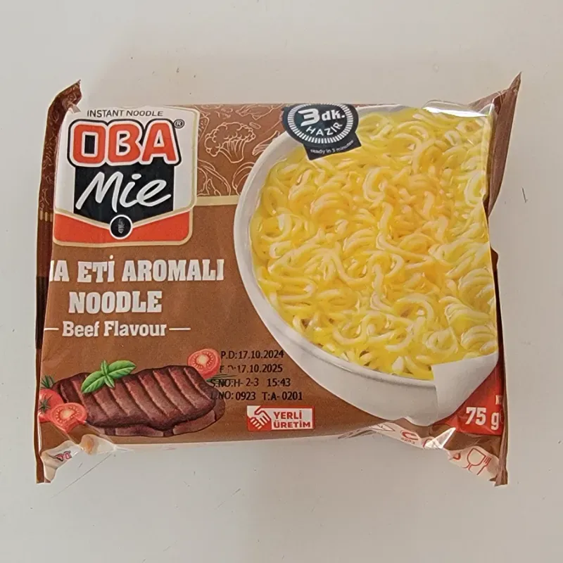 Sopa Instantánea de Res - Oba Mie (75g)