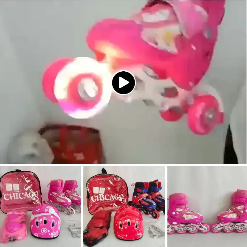 Juego de patines con accesorios