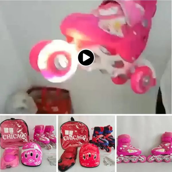 Juego de patines con accesorios