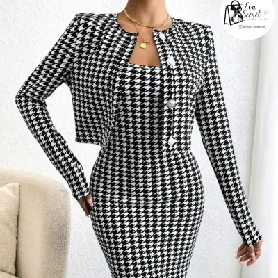 Conjunto vestido y chaqueta