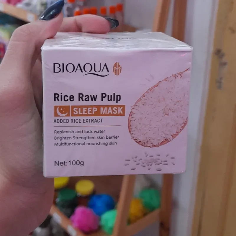 Mascarilla facial con pulpa de arroz