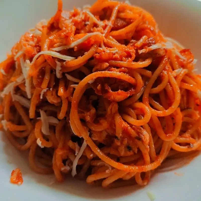 Espaguetis de beicon